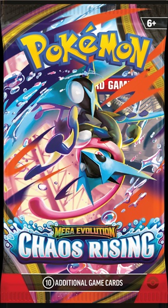 Pokemon Booster Pakke Me04 Mega Evolution: Chaos Rising