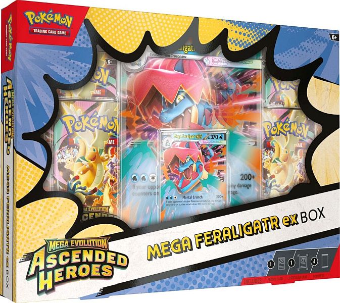 Pokemon Me02   Ascended Heroes: Mega Feraligatr Ex Box