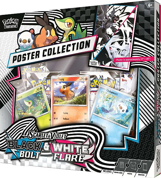 Pokemon Scarlet   Violet: Black Bolt   White Flare Unova Poster Collection Box    Boosters   Plakat