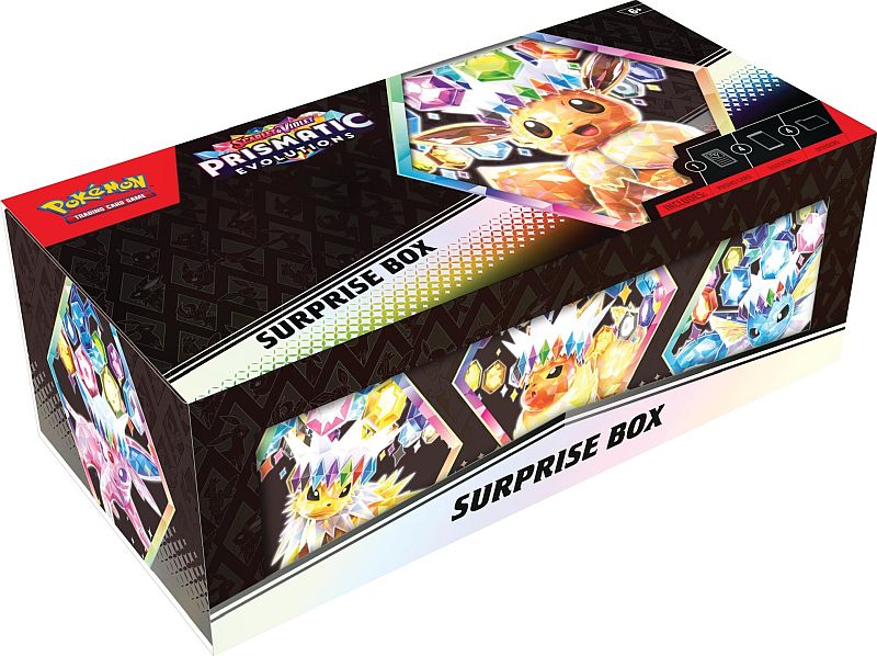 Pokemon Scarlet   Violet: Prismatic Evolutions Surprise Box    Boosters   Ex Promo
