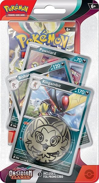 Pokemon Sv03 Obsidian Flames Premium Checklane Blister: Kingambit