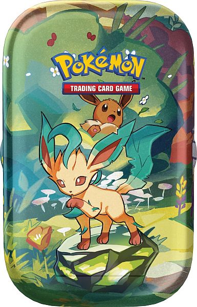 Pokemon Sv8   Prismatic Evolutions Mini Tin: Leafeon
