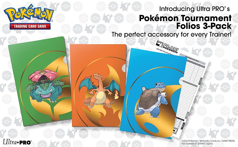 Pokemon Tournament Portfolio  Chartek  Series    -pack  Charizard  Blastoise  Venusaur  Ultra Pro  16098
