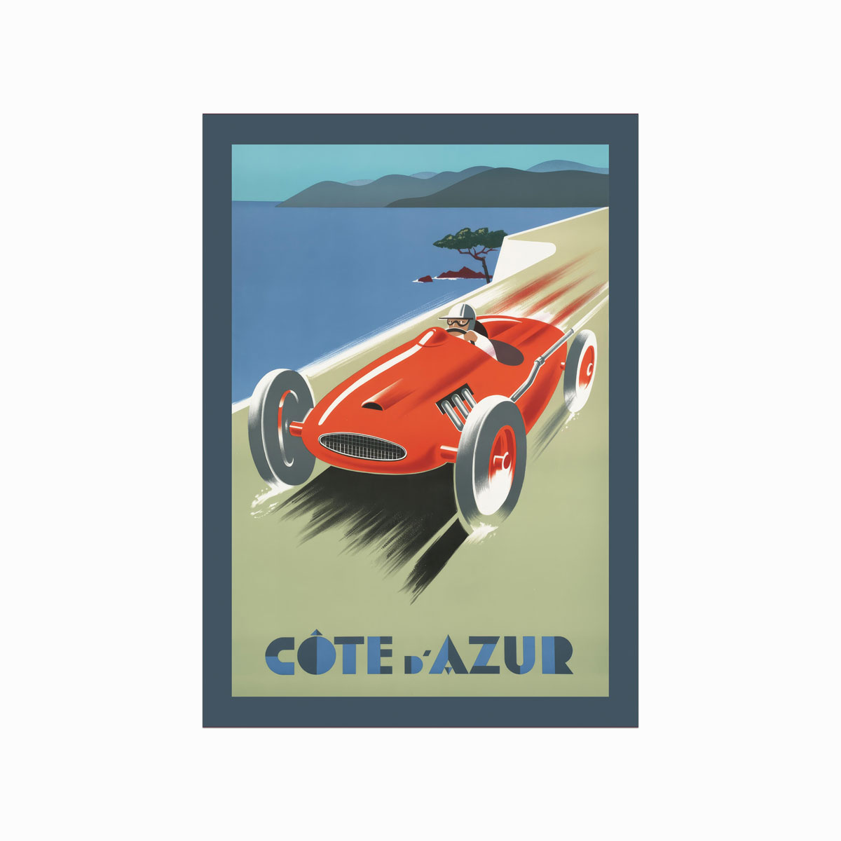 Retro Plakat  Côte   Azur