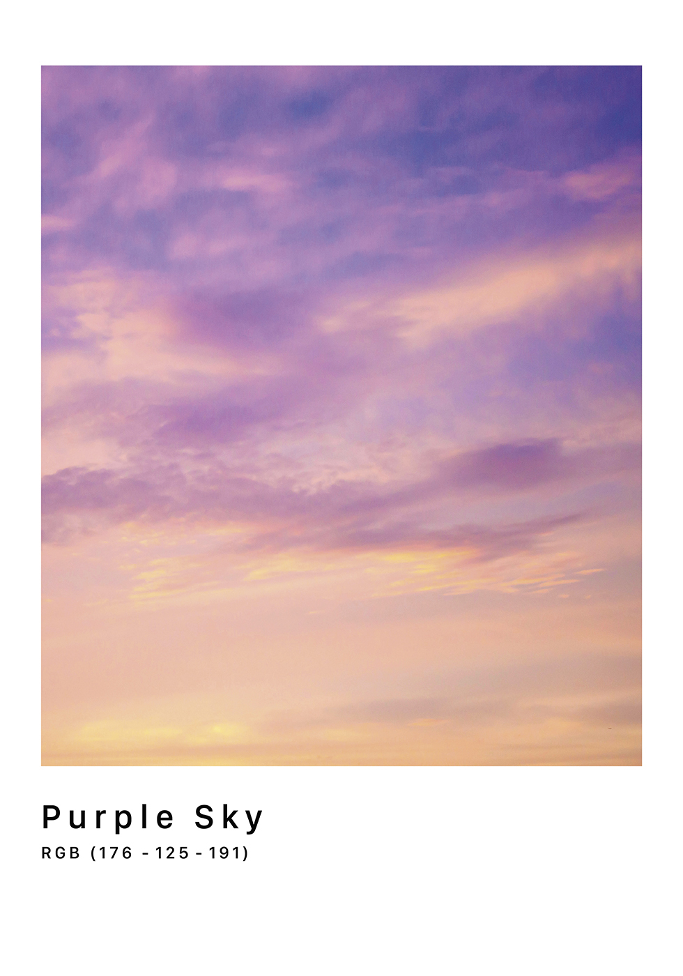Rgb Purple Sky Af Plakatwerket