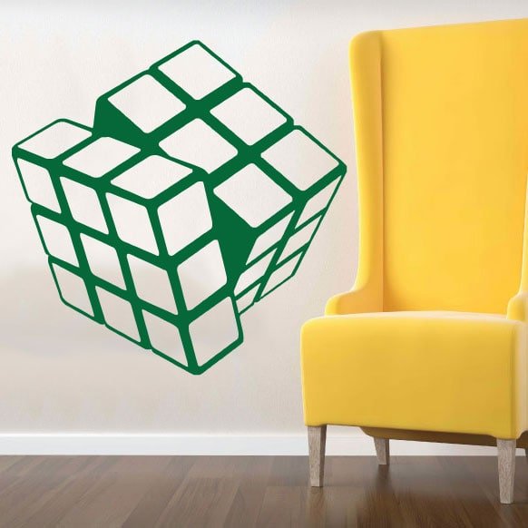 Rubiks Terning Wallsticker