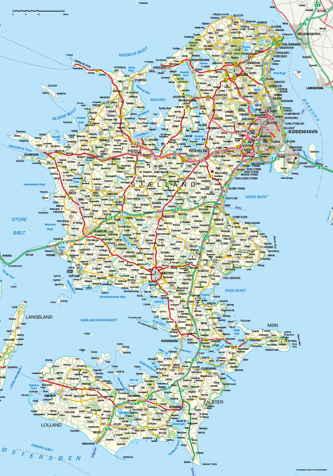 Sjælland Og Lolland-falster Af Illux