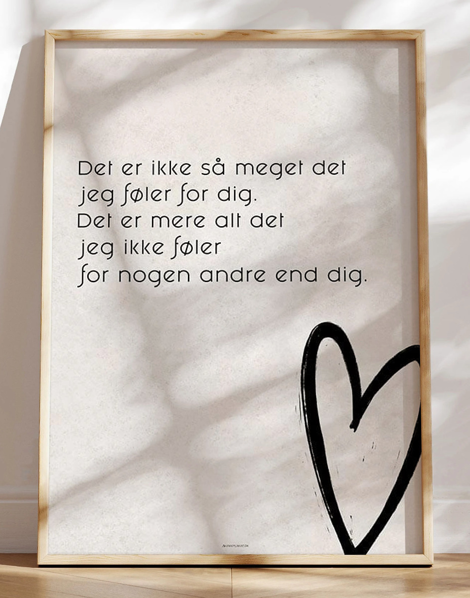 Sødt Kærlighedscitat Det Er Ikke Det
