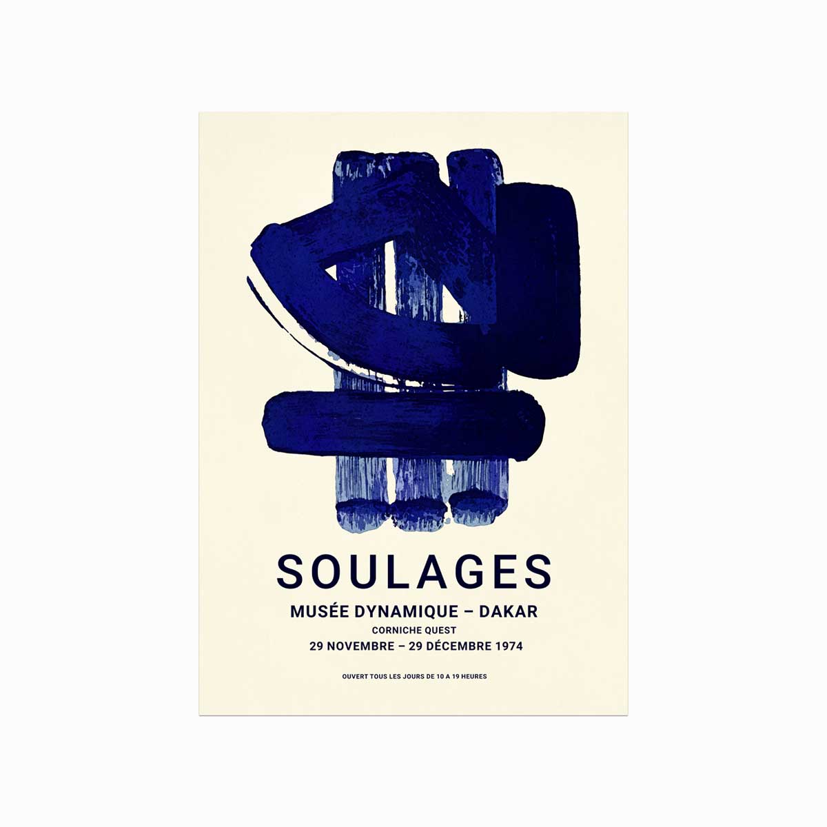 Soulages Plakat 01  Le Musée Dynamique De Dakar