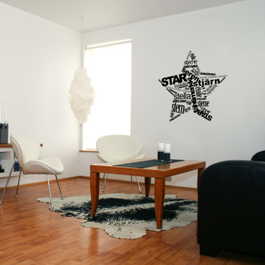 Star Wallsticker Af Diana Lovring  95x95 Cm