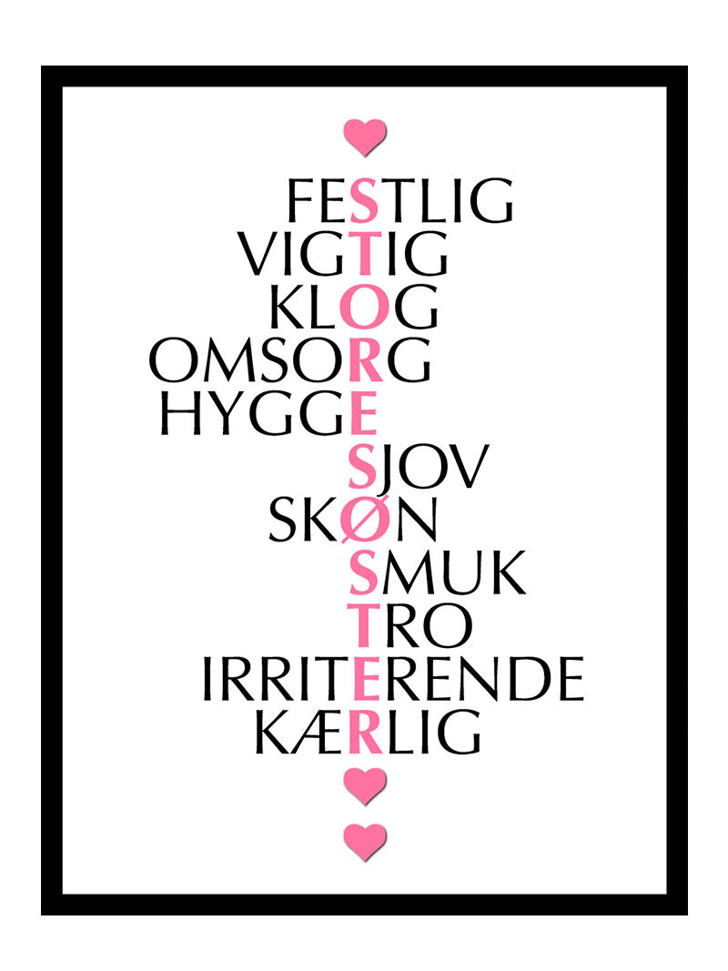 Storesøster Citat Plakat