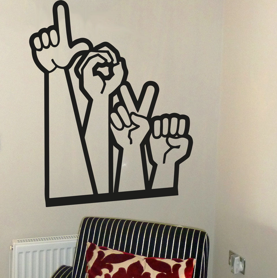 Tegnsprog Love Wallsticker