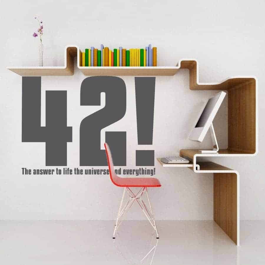 42  The Answer To Life Wallsticker