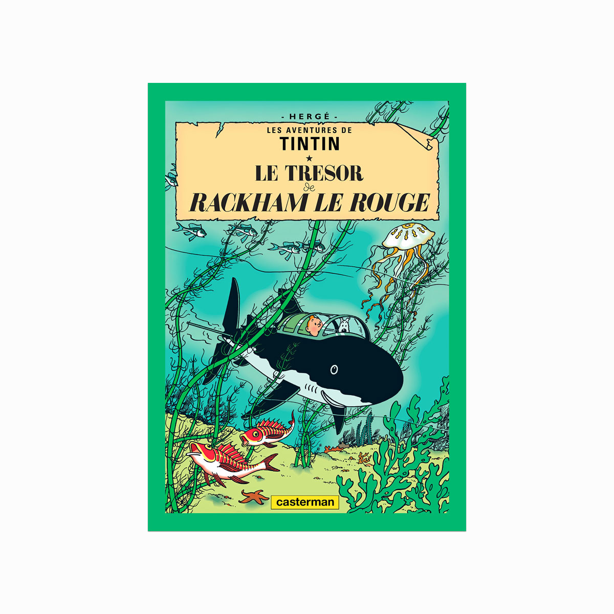Tintin Plakat  Le Trésor De Rackham Le Rouge  1944