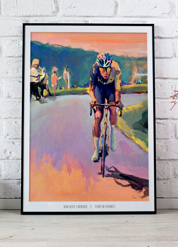 Tour De France-plakat Van-aert- -udbrud 29     21 Cm  A4  Kr  199 -