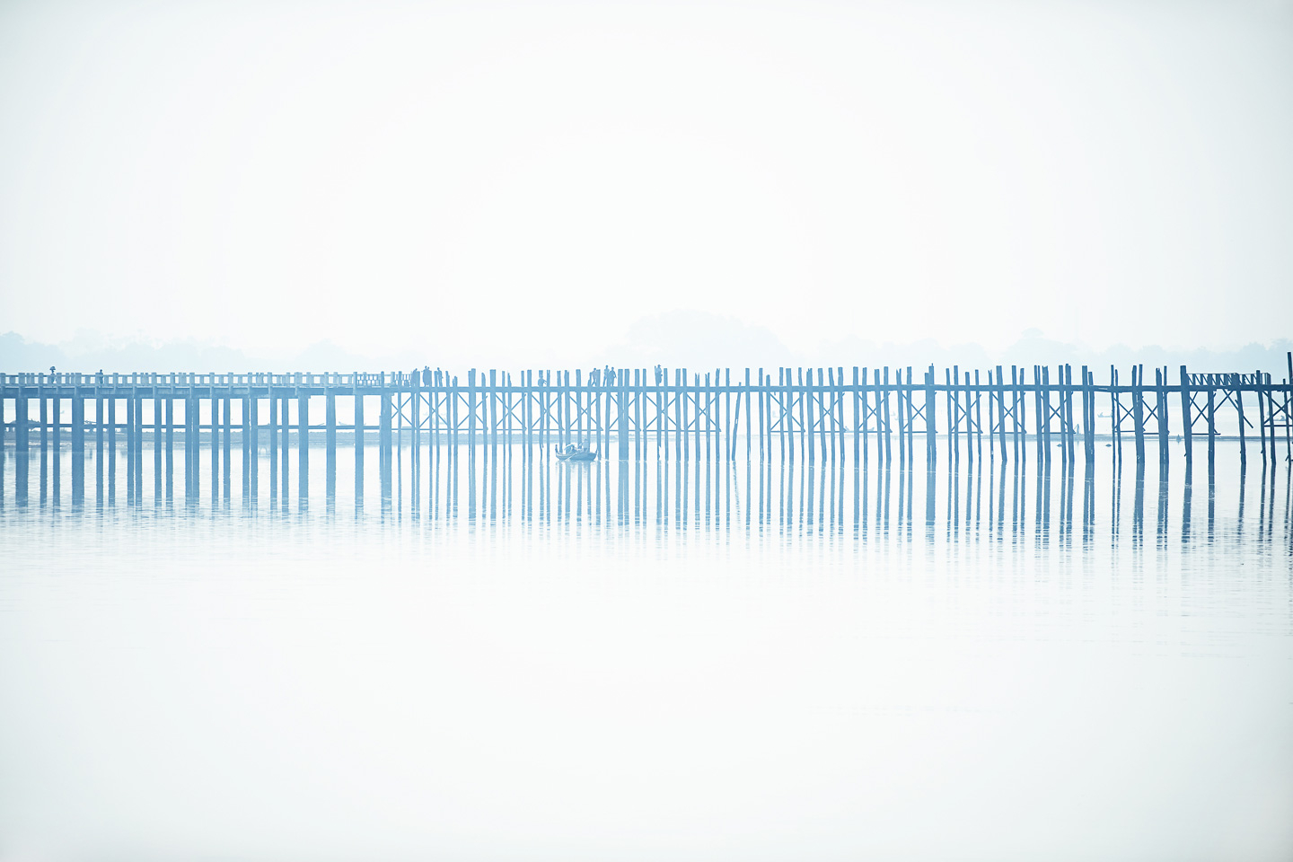 Bein Bridge In The Fog Af Julie Aucoin