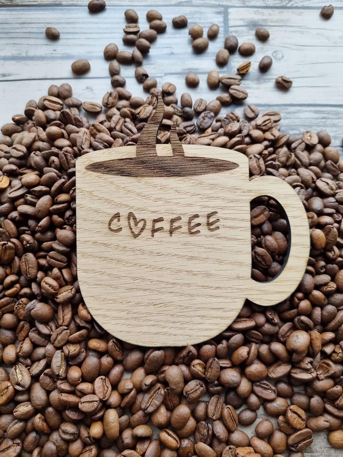 Vægpynt Med Kaffekop Høj Kaffekop Med Tekst