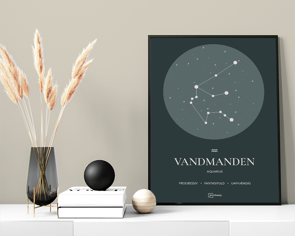 Vandmanden Stjernetegn Plakat