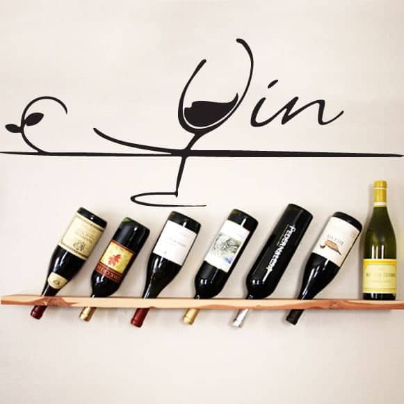 Vin Glas Wallsticker