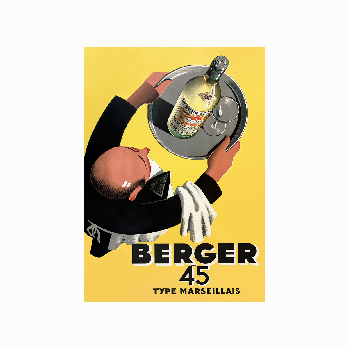 Vintage Plakat  Berger 45