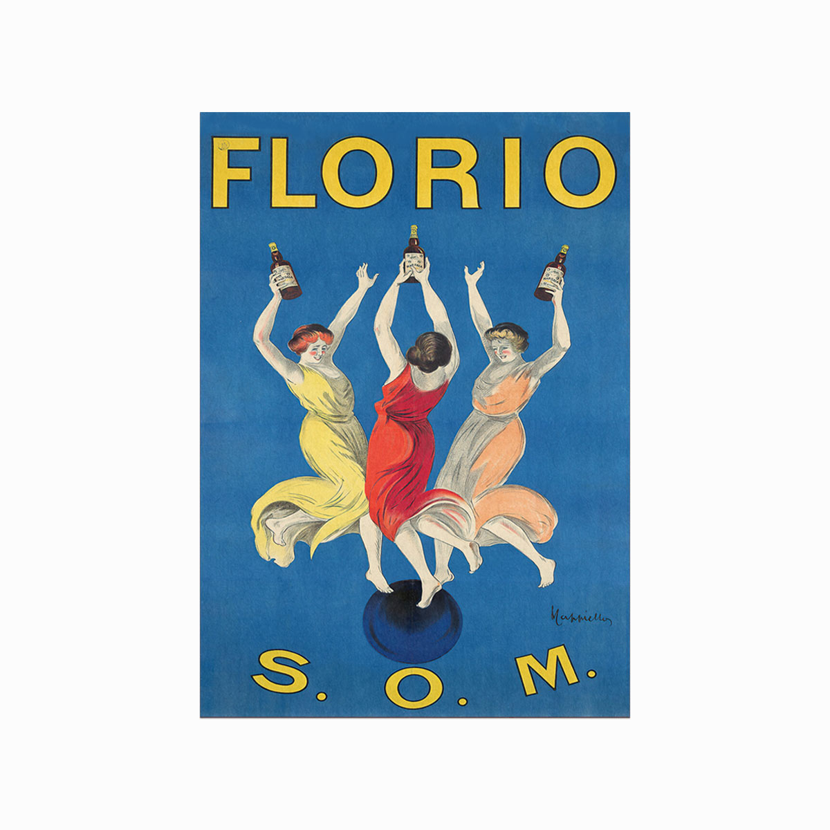 Vintage Plakat  Florio Som