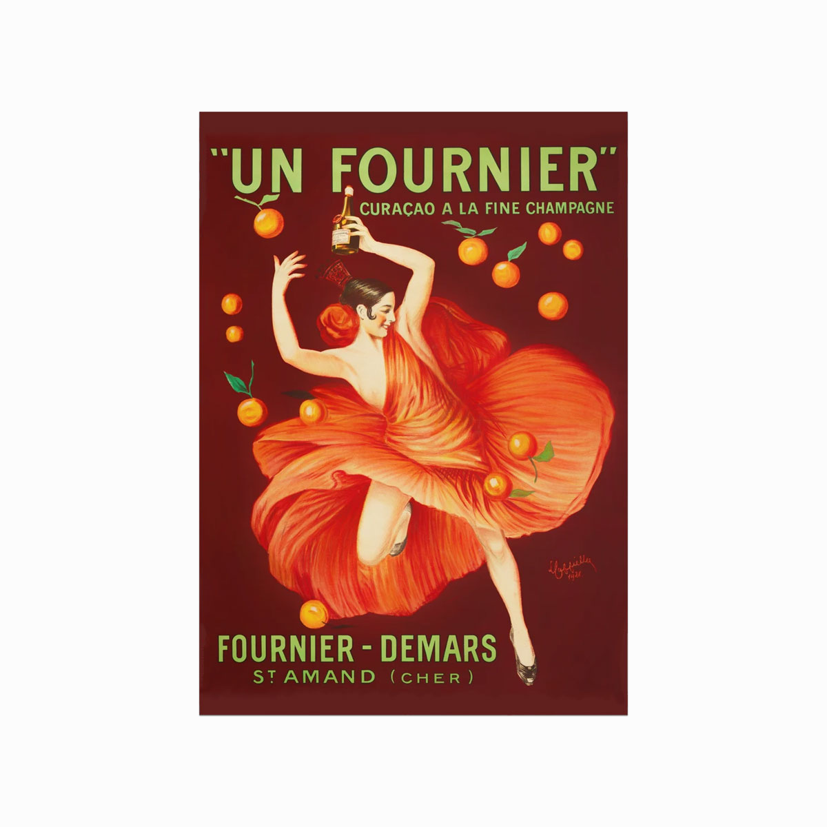 Vintage Plakat  Un Fournier