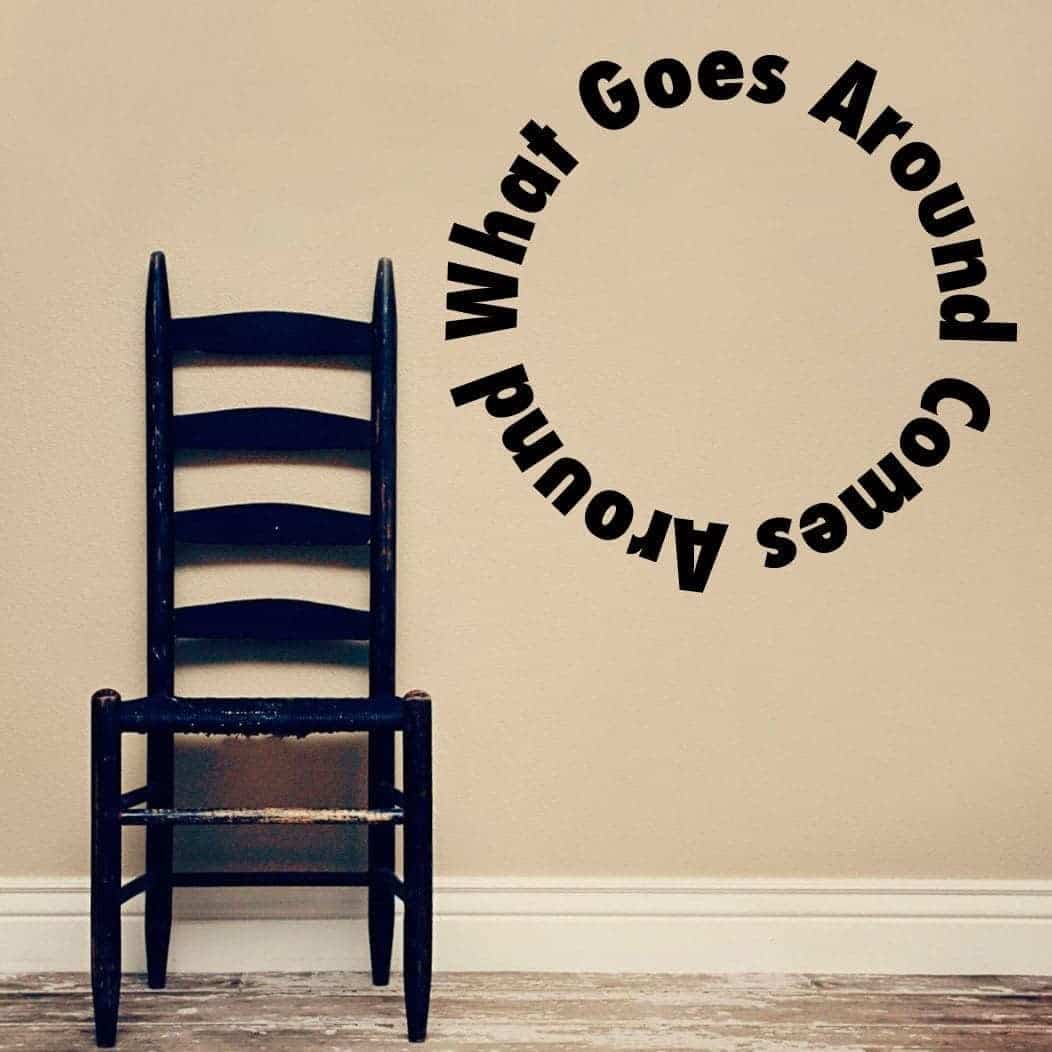 What Goes Around Wallsticker