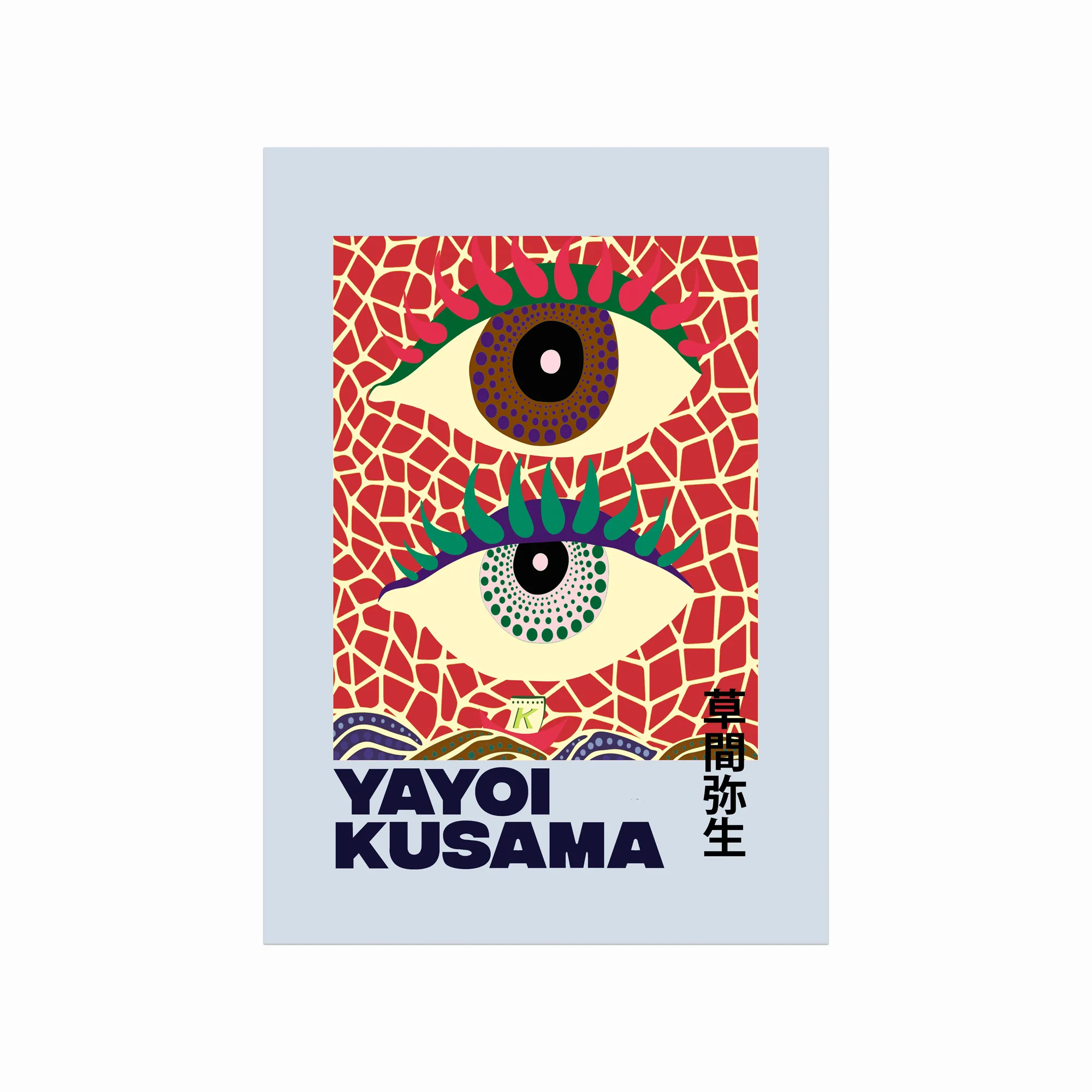 Yayoi Kusama Plakat  Eyes  Blue