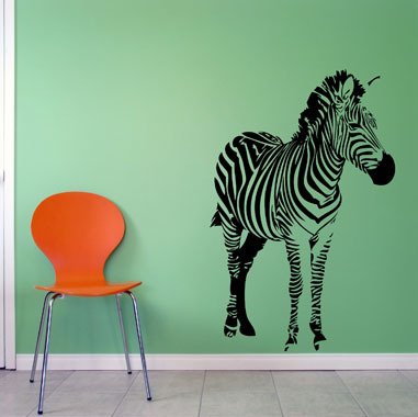 Zebra Wallsticker Af Heidi Holm Pedersen  66x100 Cm