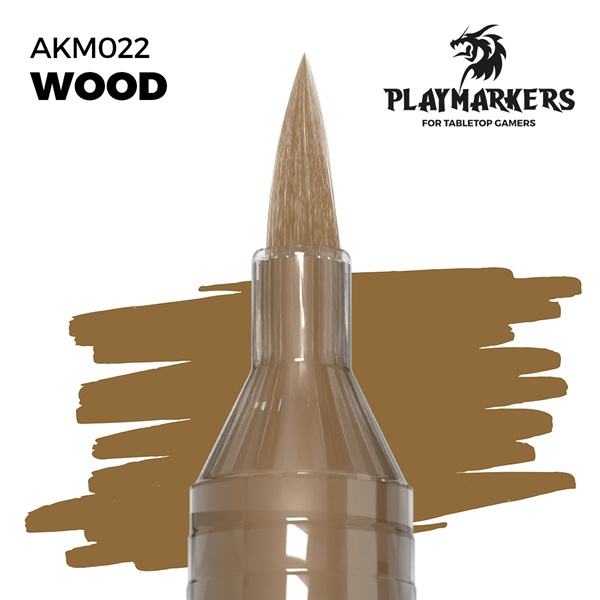 Ak Interactive Playmarkers: Wood  Paint Marker Malingstusch