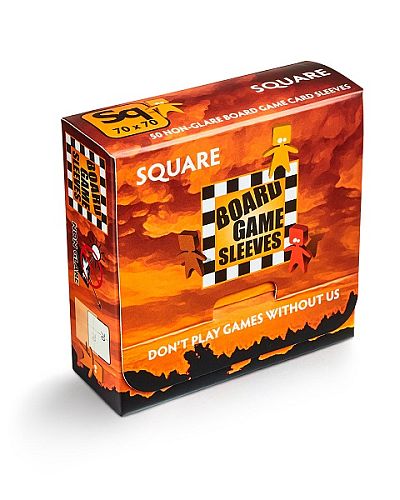 Arcane Tinmen Non-glare  Matte : Square Card Sleeves 70x70mm 50 Lommer  At-10429