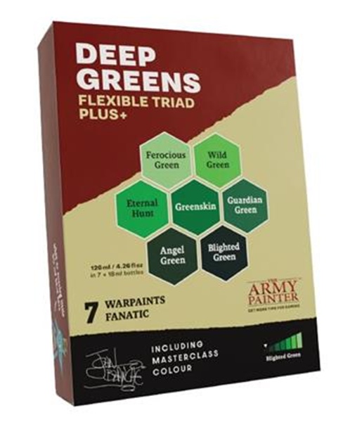 Army Painter Warpaints Fanatic: Deep Greens Triad Plus  Wp8088