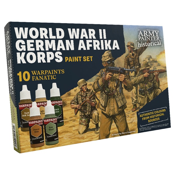 Army Painter Warpaints Historical  Warpaints Fanatic : Wwii German Afrika Korps Paint Set Wp8124p