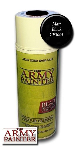 Base Primer  Spray  Matt Black Cp3001  The Army Painter