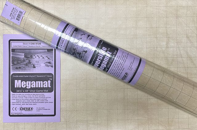 Battle Mat Megamat Reversible   Quot  Squares     Quot  Hexes  Chessex 34 194 189 Quot    48 Quot    88   122cm