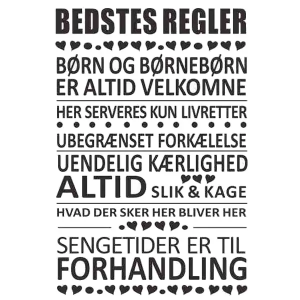 Bedstes Regler Wallsticker  Her Er Det Bedste Der Bestemmer
