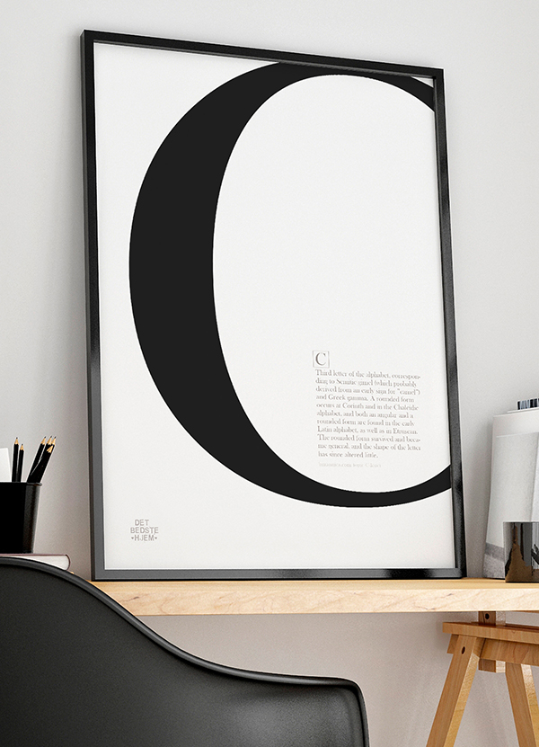 Bogstav  -plakat 21   29    A4  Kr  199 -