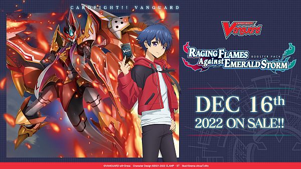 Cardfight  Vanguard Ccg   Will Dress Set 07: Raging Flames Against Emerald Storm Booster Pack Engelsk