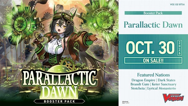 Cardfight  Vanguard Ccg Dz Divinez Set 16: Parallactic Dawn  Display  16 Pakker Engelsk