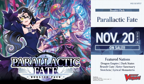 Cardfight  Vanguard Ccg Dz Divinez Set 17: Parallactic Fate  Display  16 Pakker Engelsk
