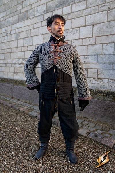 Chainmail Sleeves  Epic Armoury Natural Finish Small Live Rollespil