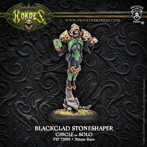 Circle Orboros: Blackclad Stoneshaper Solo Pip 72098