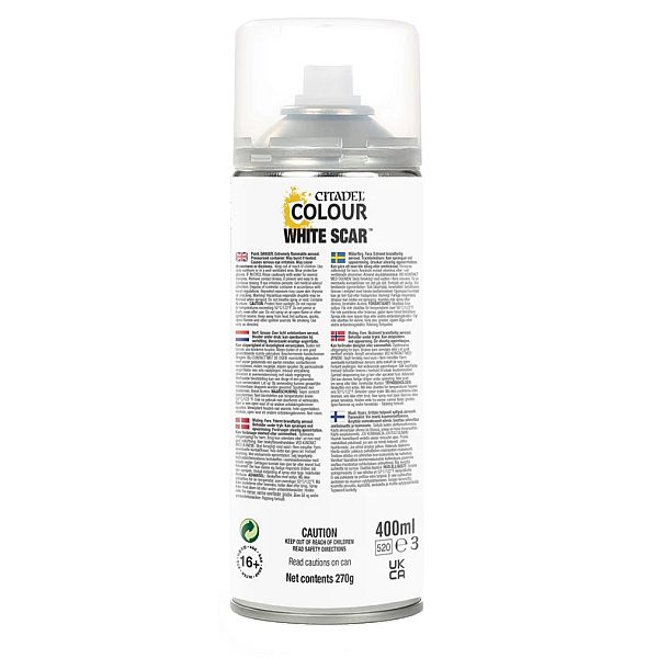 Citadel Primer Spray: White Scar  Contrast Undercoat  8020999910206