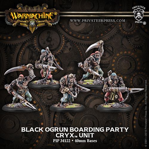 Cryx: Black Orgun Boarding Party Unit    Leader     Grunts  Pip-34122