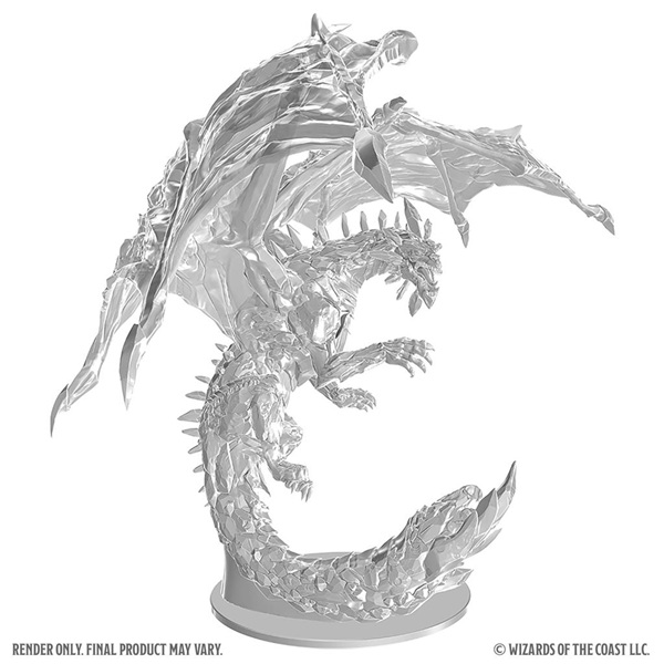 Dungeons   Dragons Nolzur   Marvelous Miniatures: Adult Amethyst Dragon  Wzk90864