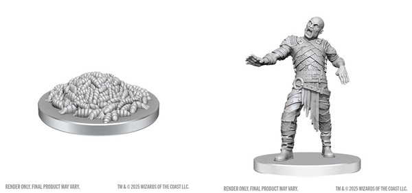 Dungeons   Dragons Nolzur   Marvelous Miniatures: Swarm Of Rot Grubs   Rot Grub Victim  Wzk90855