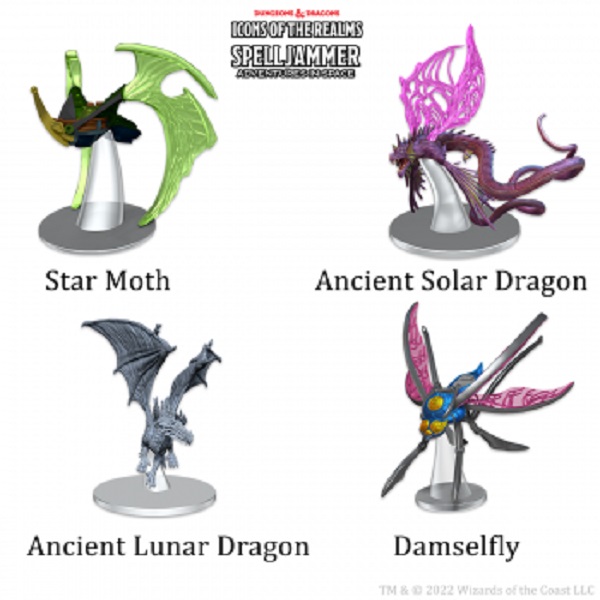 Fantasy Miniatures Icons Of The Realms: Ship Scale Astral Elf Patrol  Wzk96179