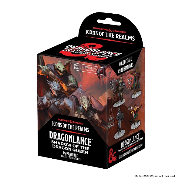 Fantasy Miniatures Set 25 Icons Of The Realms: Dragonlance: Shadow Of The Dragon Queen Booster Pack    Figurer