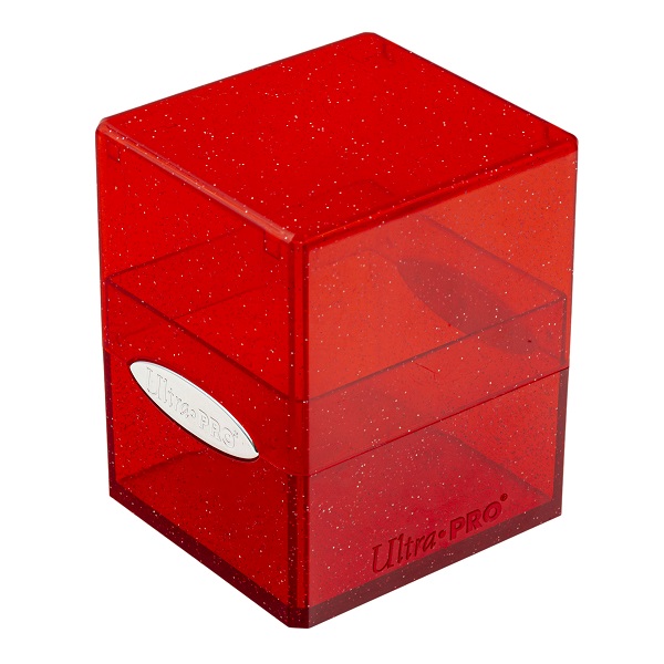 Deck Box Satin Cube: Glitter Red    195 184    Ultra Pro  16009
