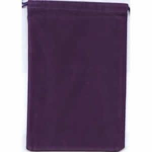 Dice Bag Chessex: Small Purple Suede Cloth Dice Bag Chx-02377
